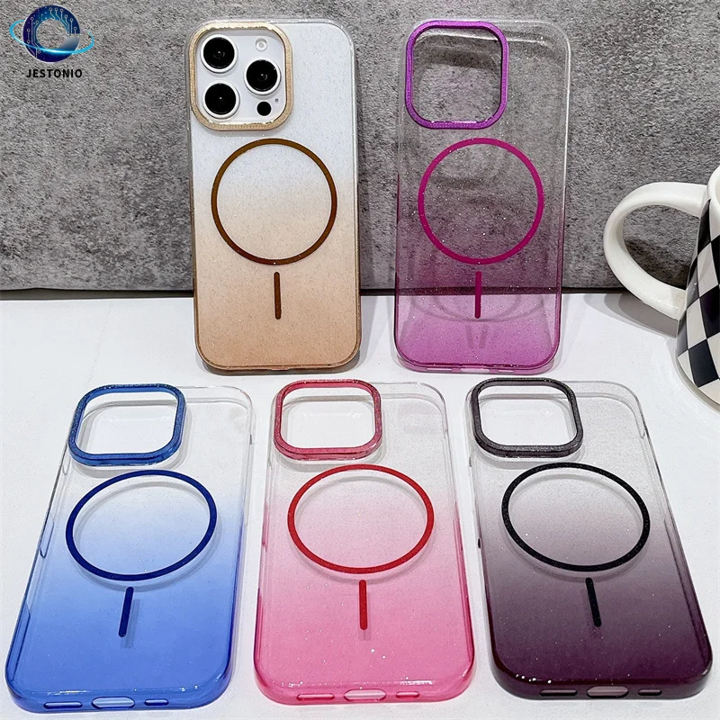

Glitter Magneticiphone17Phone Case Suitable for Apple17airTransparent16eCross-Border15promaxForeign Trade14