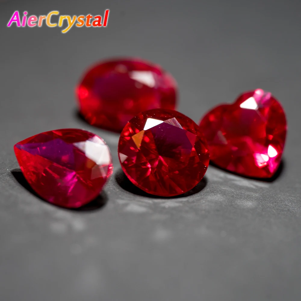 

1PCS Wisdom and Guardian Stone 3A Mozambique Ruby Corundum Spinel Various Shapes Mosaic Jewelry Diy Pigeon Blood Red AAA 5-7MM