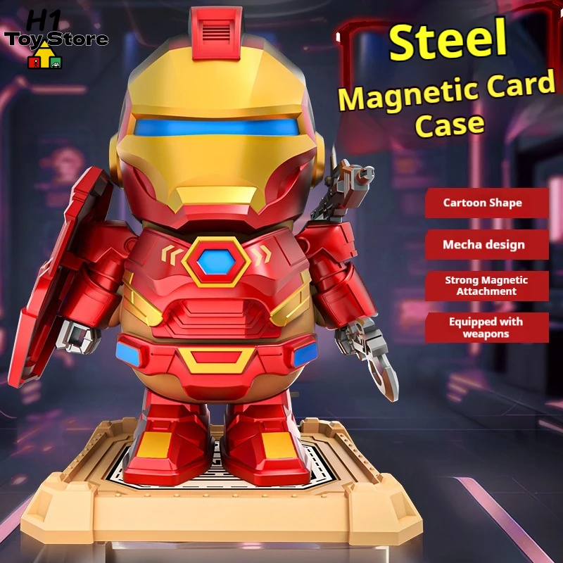 Robô Transformador Magnético Mecha Capybara DIY, Figura de Ação Estilo Homem de Ferro, Brinquedo Criativo para Decoração de Mesa para Meninos