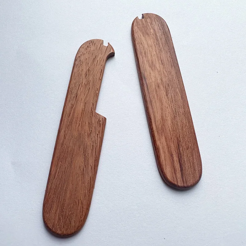 1 Pair CNC Custom Natural Wood Grip Handle Scales For 91MM Victorinox Swiss Army Knives DIY Making Replace Accessories Parts