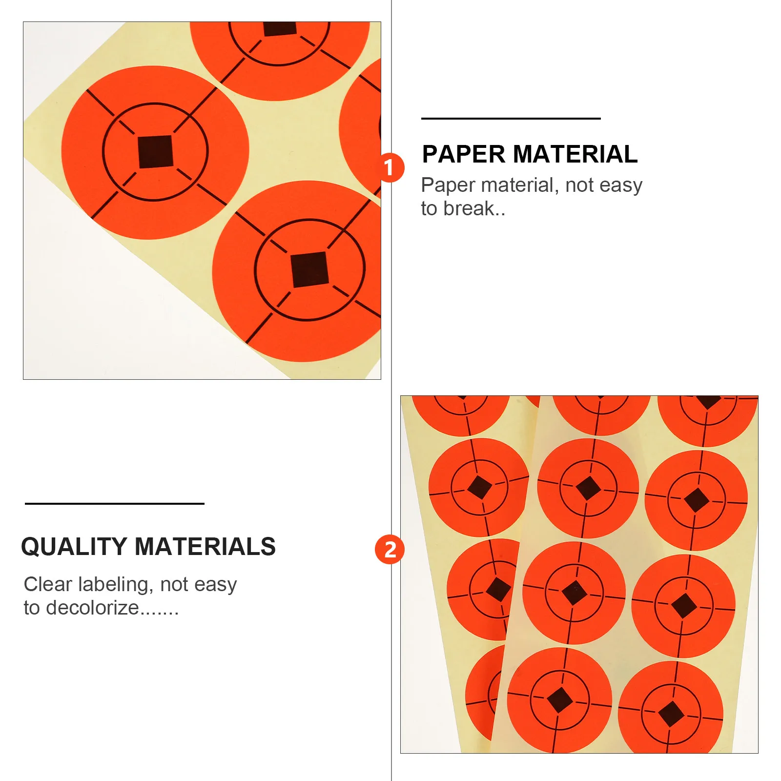 

25 листов мишеньных наклеек для стрельбы из лука, высококачественные самоклеящиеся печатные мишени для тренировок в помещении