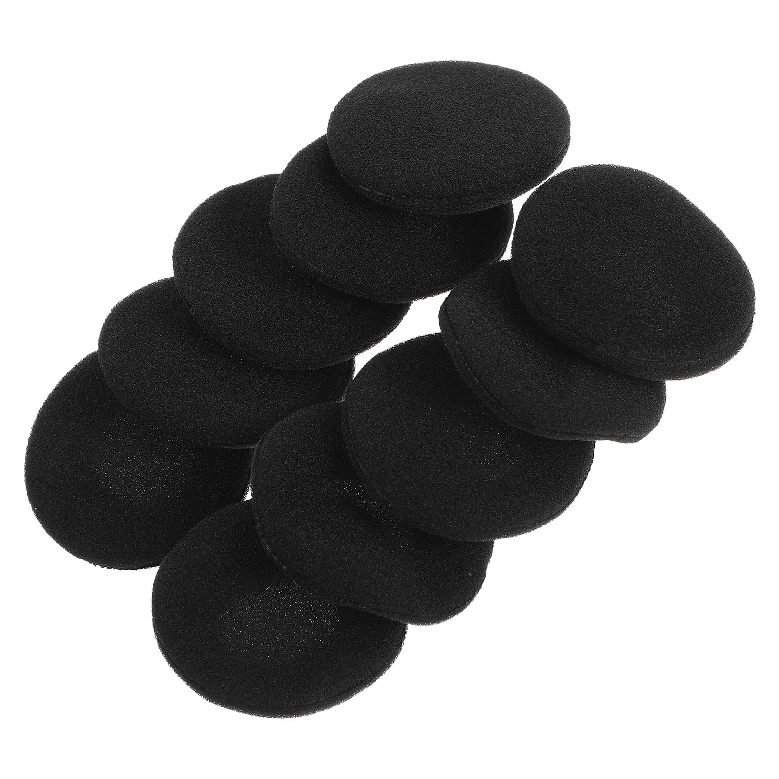 

10pcs Replacement Earbud Ear Pad Covers for 40mm Headset Earphones (Black) 40mm earphone covers 40mm headset pad