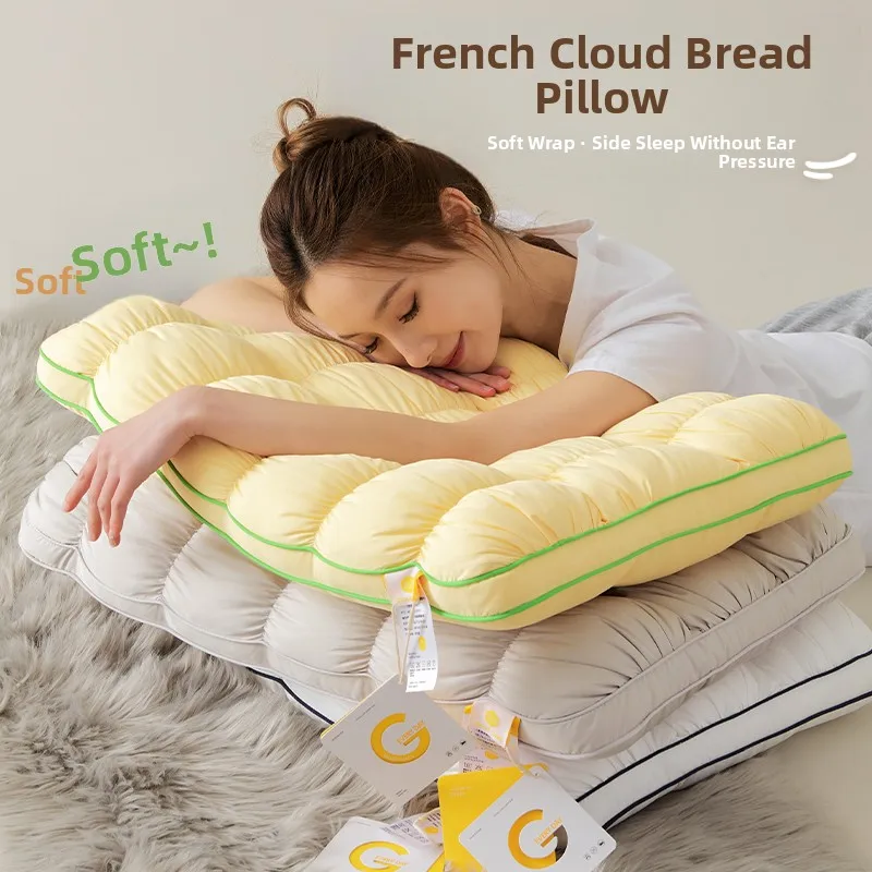 

Подушка Cloud Pillow для женщин, для поддержки всей головы и шеи, для улучшения сна, парная, новая 2026, для одного человека, из натуральных волокон