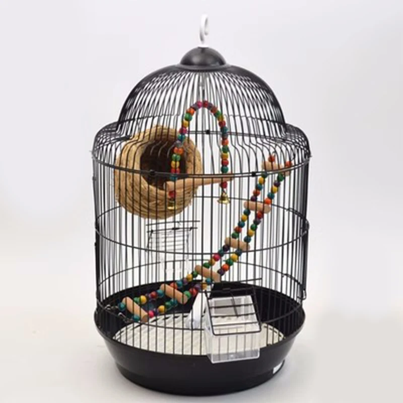 

Big Size Budgie Birds Cage Pigeons Quail Canaries Stainless Steel Canary Birds Cage Parrot Parakeet Sleep Jaula Habitat Decors