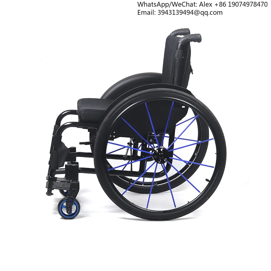 

12kgs Weight Aluminum Alloy Household Portable Folding Sport Wheelchair Sports Light Wheelchairs Good Price
