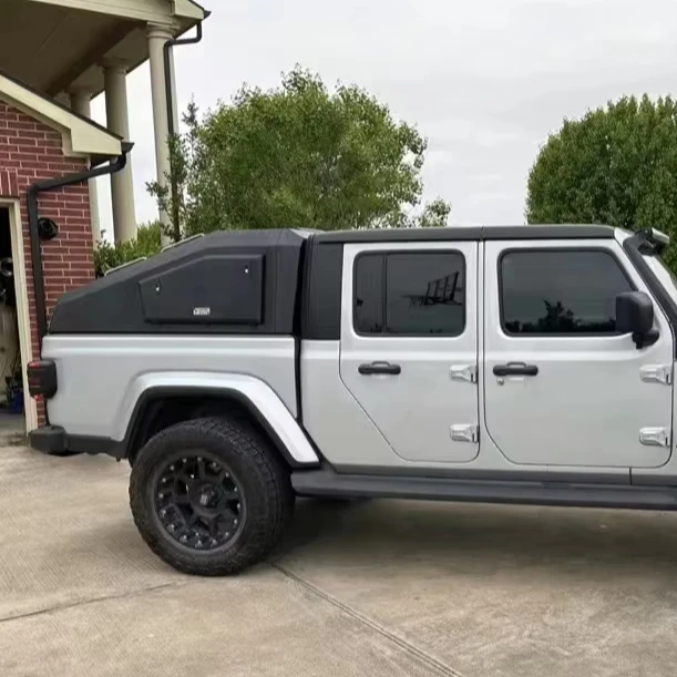 

New Manual Gladiator Canopy Aluminum Manganese Steel Fastback Truck Hatchback Hardtop Pickup Waterproof Locking Function
