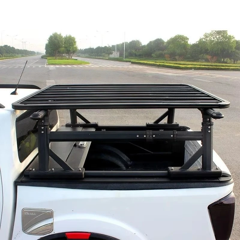 Benext Universal  Aluminum Basket Roof Rack  Luggage Rack Baggage Carrier Roll Bar for dodge Ram 1500 2020