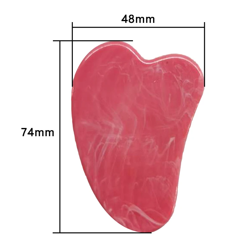 Natural Jade Gua Sha raschietto bordo massaggio quarzo rosa giada Guasha pietra per viso collo sollevamento della pelle rimozione delle rughe cura di bellezza