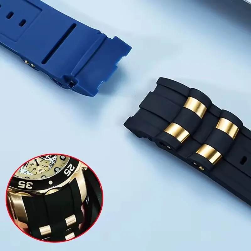 Rubber watchbands Compatible with Invicta Pro Diver Metal particle 6983 watch strap women And Men silicone sport wristband 26mm - view 3