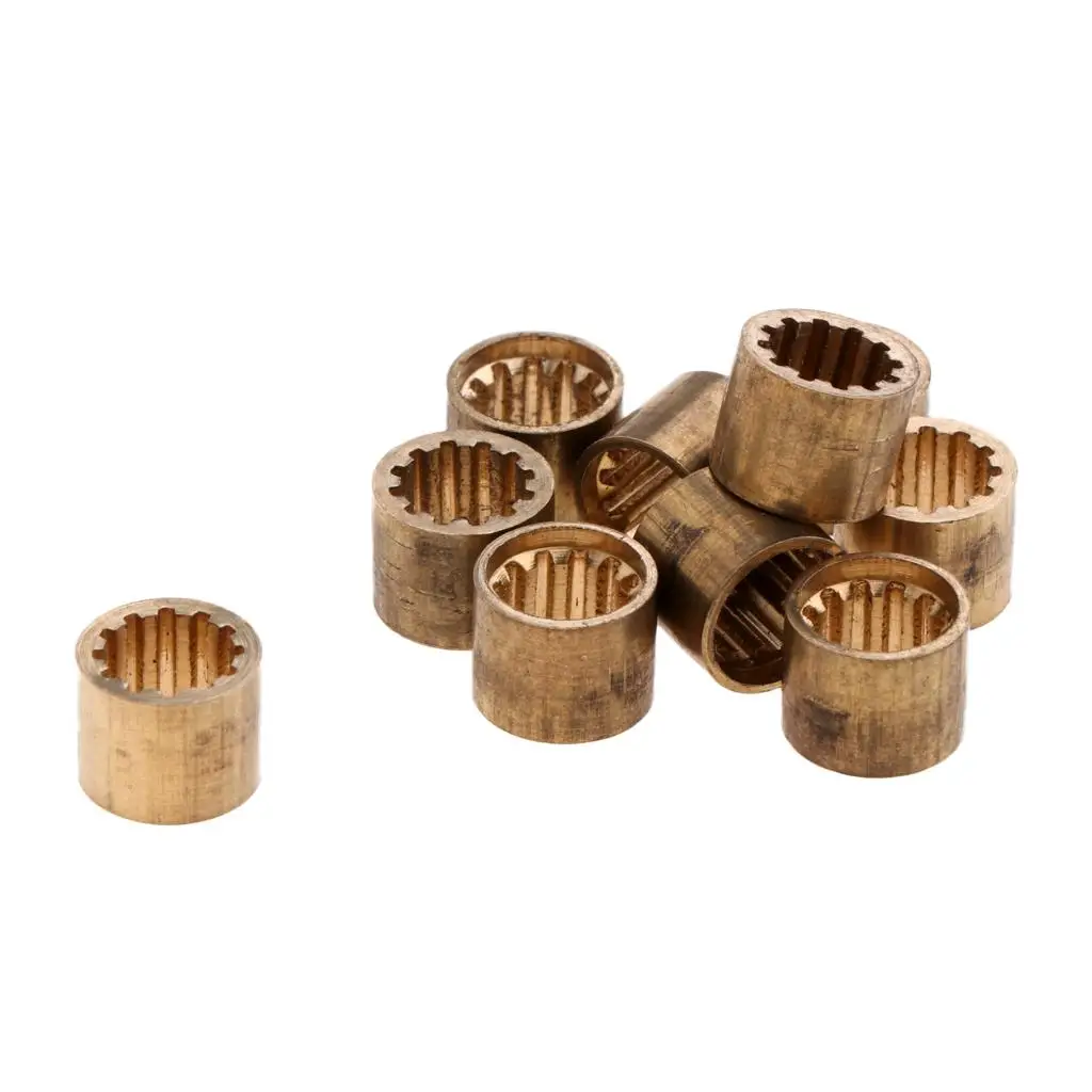 10 قطعة النحاس السنوكر جديلة الحلقات جديلة نصائح البلياردو اكسسوارات 9.5 مللي متر #4