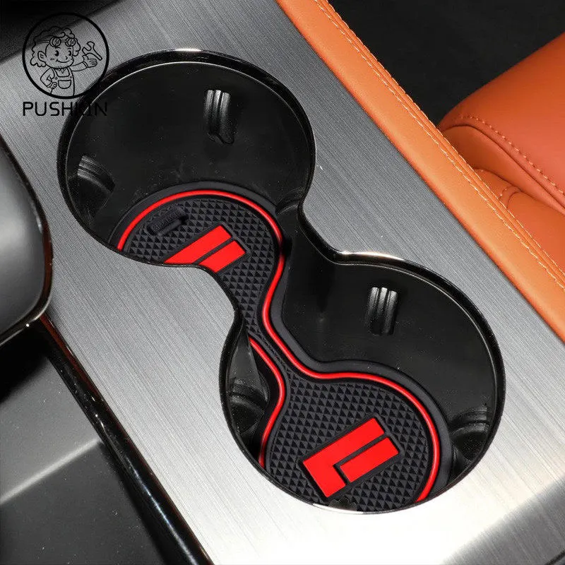 Car Door Groove Mat Cup Mat for Geely ROX 01Polestones 01 2024 2025Center Console Storage Box Mats Auto Gate Slot Cup Holder Pad