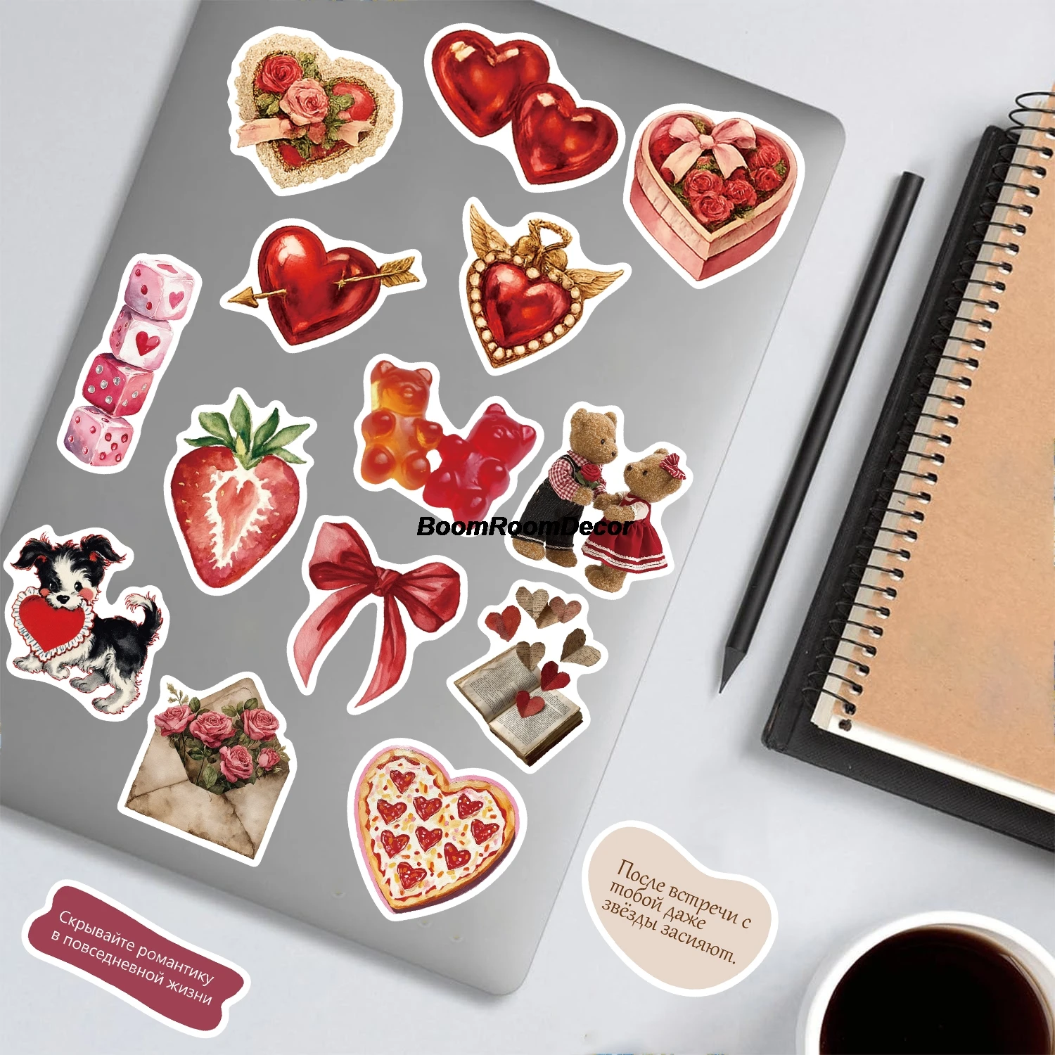 60PCS Beautician Sticker Minimalist Style Motorcycle Inspirational Aesthetic Casual Creative Cool Skateboard Graphic Stickers