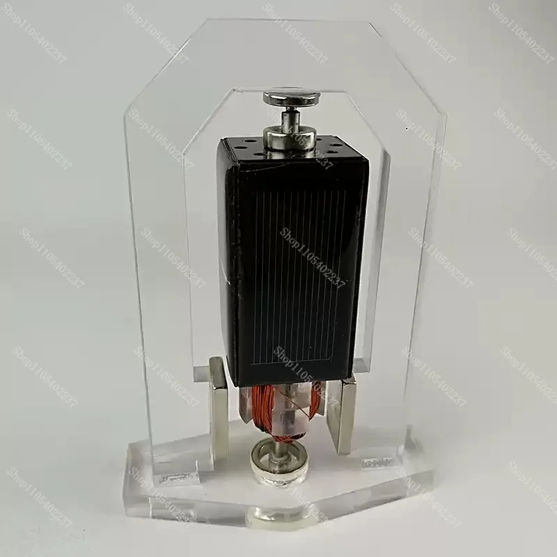 Magnetic Levitation Solar Rotation Motor, Vertical Solar Powered Rotating Device, Light Energy Driven High Speed Rotor Model