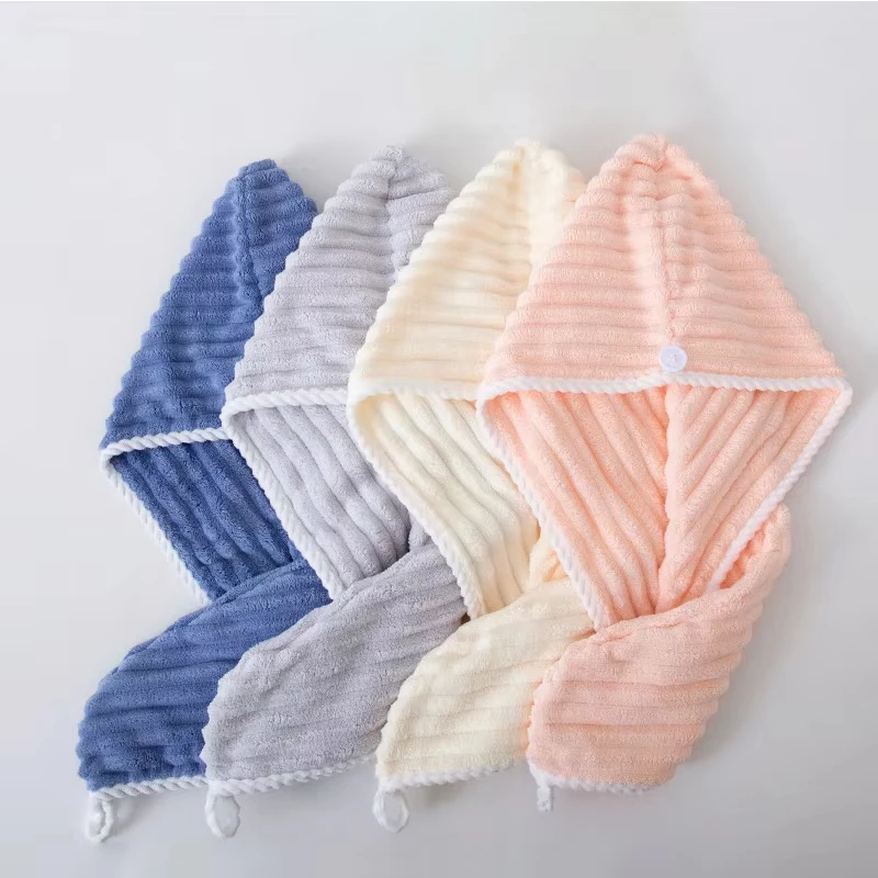 Novo touca de cabelo seco para mulheres, touca de secagem rápida, lenço engrossado e super absorvente para limpar o cabelo, toalha de cabelo seco