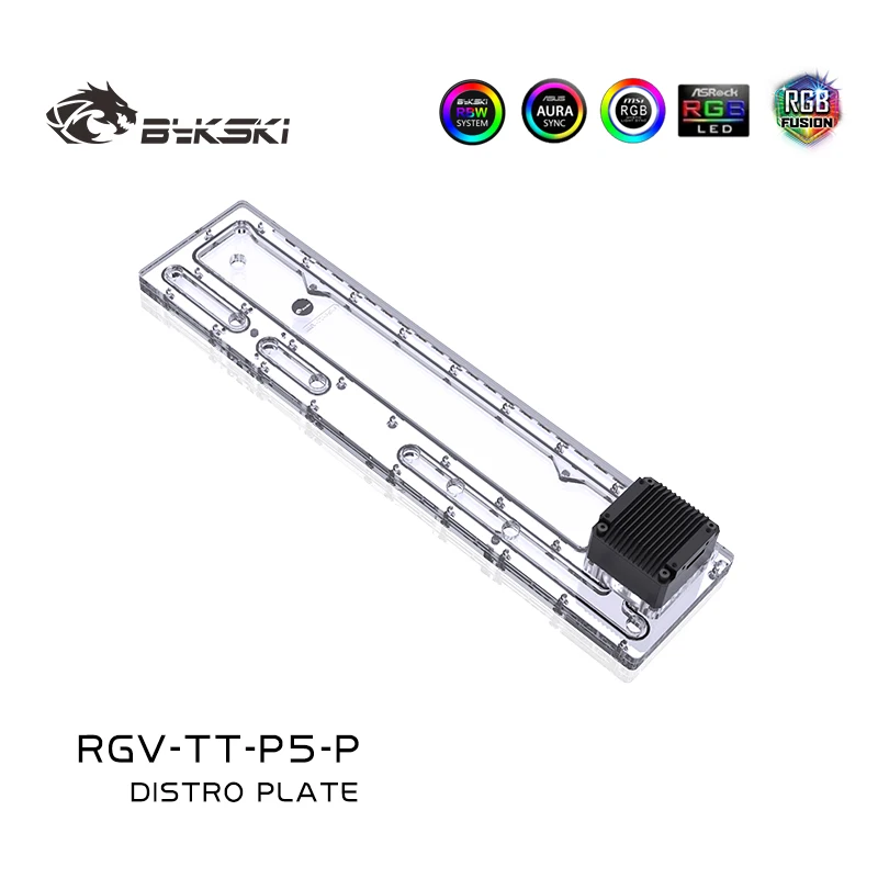 

Bykski RGV-TT-P5-P Distro Plate For ThermalTake/TT Core P5 Dynamic Waterway Board Reservoir Water Tank Pump For PC Cooling