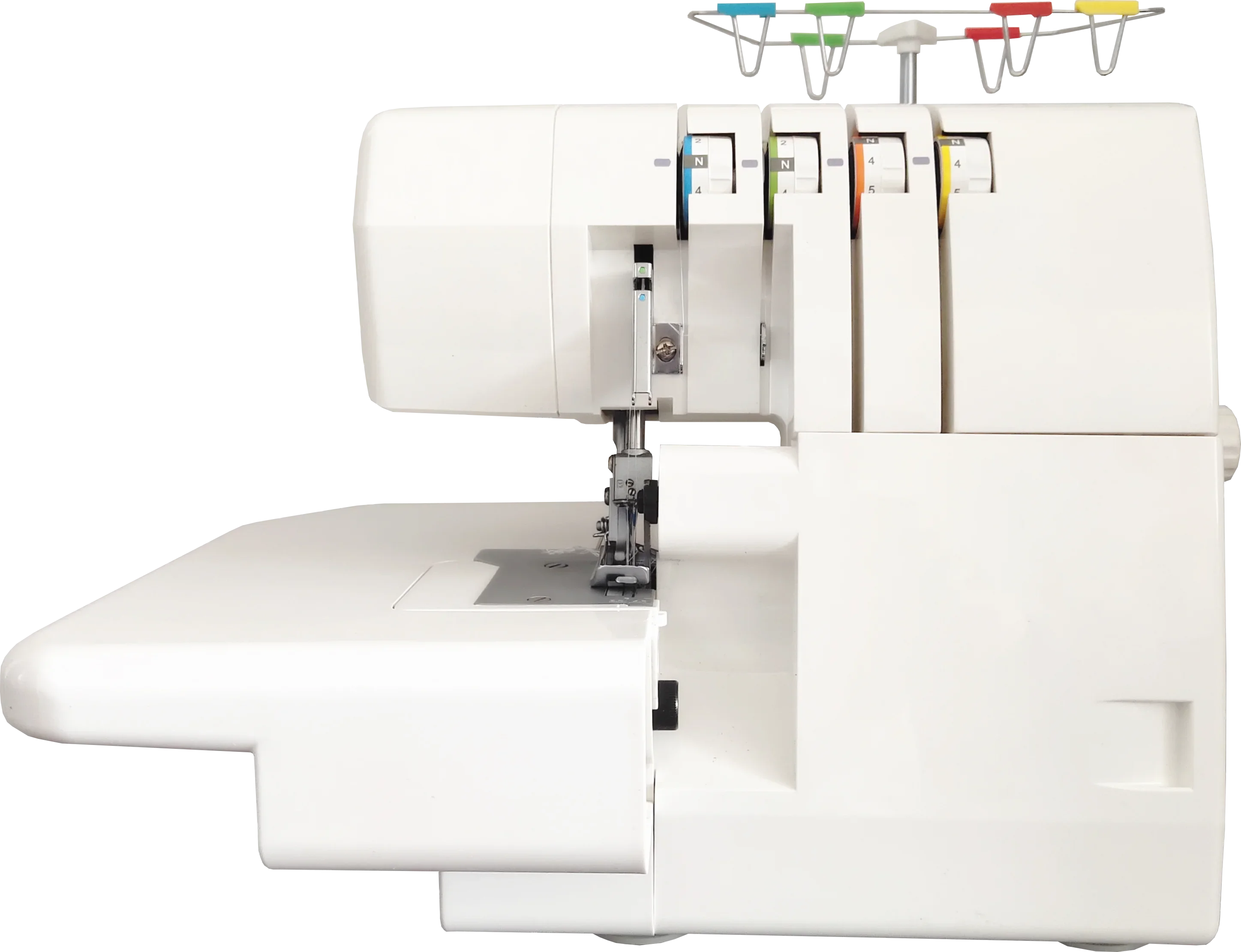 QK-703 رائجة البيع الكهربائية المنزلية إبر واحدة/مزدوجة 2/3/4 المواضيع غطاء غرزة ماكينة خياطة الأوفرلوك