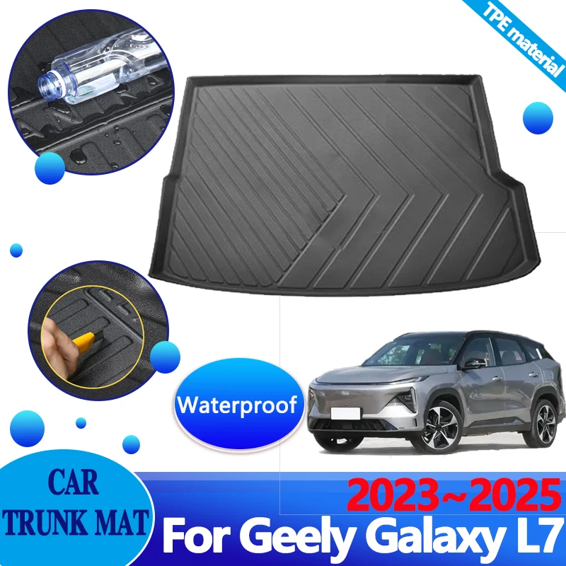 

Car Trunk Mats for Geely Galaxy L7 Accessories 2023 2024 2025 Waterproof Carpet Protector Luggage Upholstered 3D TPE Storage Pad