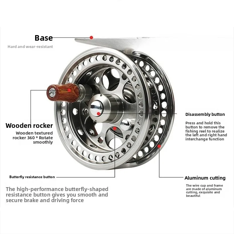 Esplaty 67 Zhongtong Wheel, Left and Right Hand with Discharge, Raft Fishing Wheel