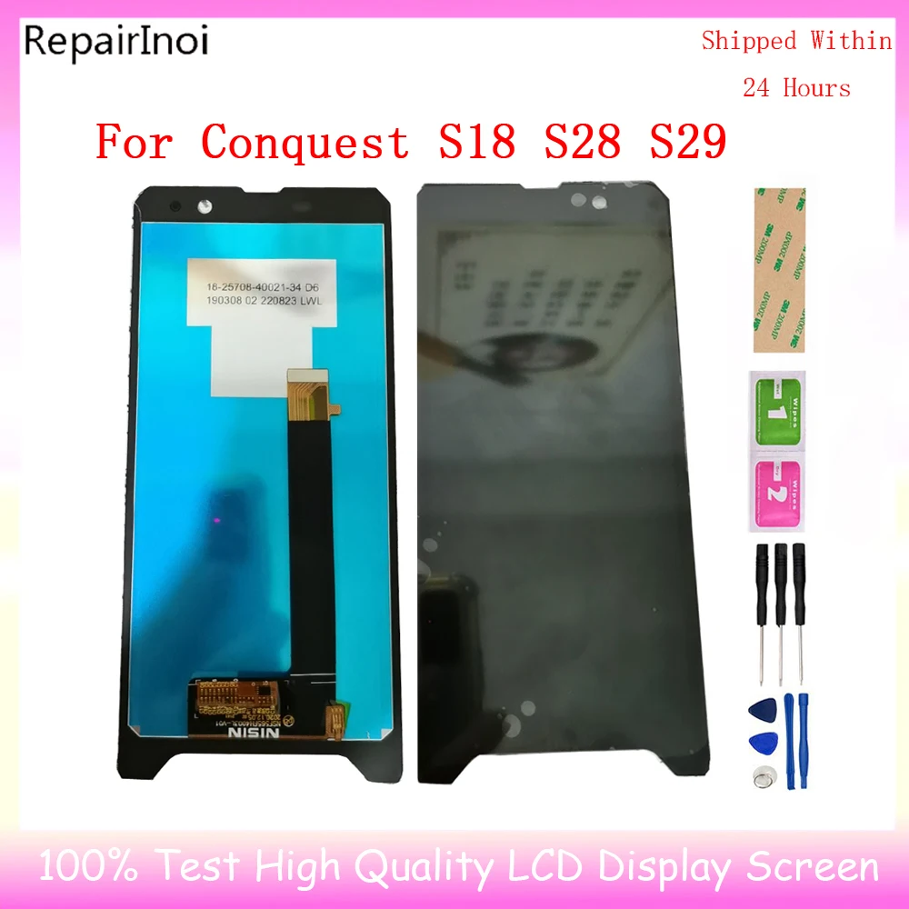 

Дигитайзер сенсорного экрана в сборе для Conquest S18 S28 S29 5G ЖК-дисплей, запасные части для ЖК-экрана телефона