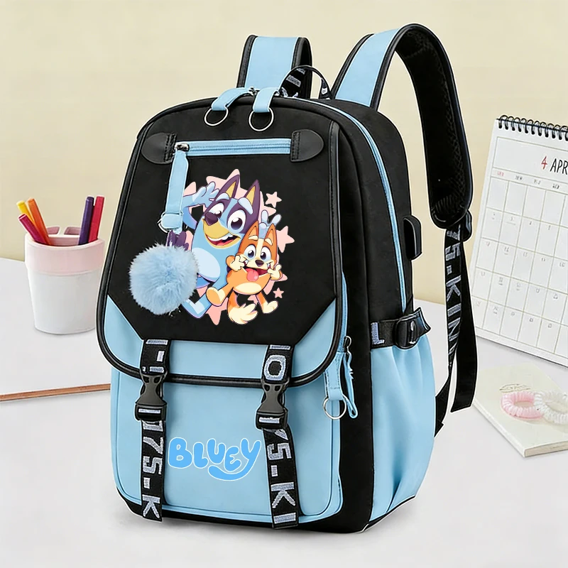

Blueye Bingo Cute Anime Man Women Rucksack Boys Girls Student Back School Gift School bags Travel Casual Large Capacity Backpack