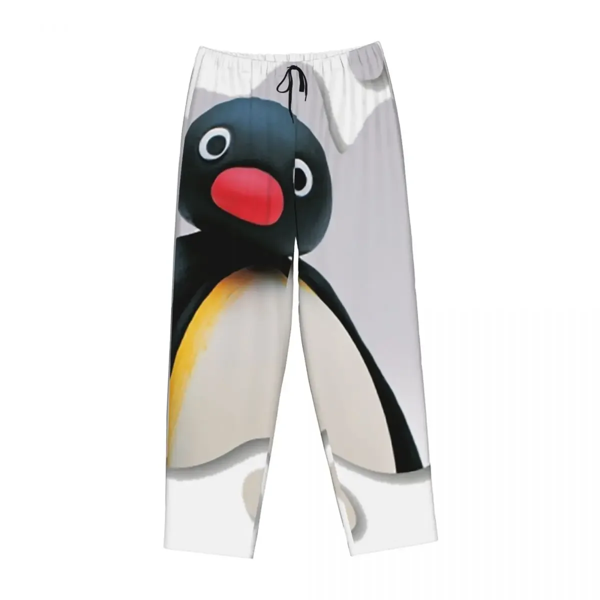 

Custom Pingu Pinga Penguin Tv Women Pajama Pants Lounge Sleep Sleepwear Bottoms with Pockets