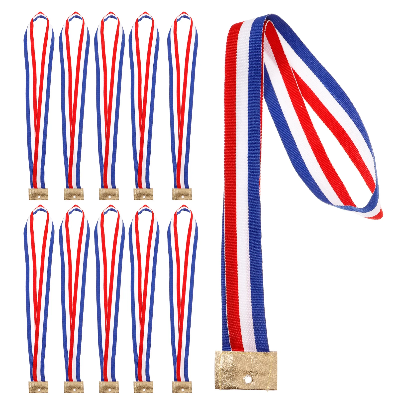25Pcs Medal Ribbon Neck Lanyards Award Hanging Straps for Sports Competition Party Medals Medal Ribbon Lanyard with Clip