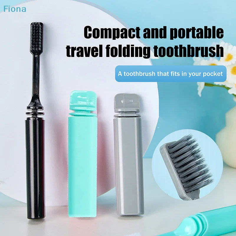 ✔1Pcs Portable Travel Toothbrush Foldable Soft Hair Dental Brush Folding Efficient Teethbrush Adult Toothbrush