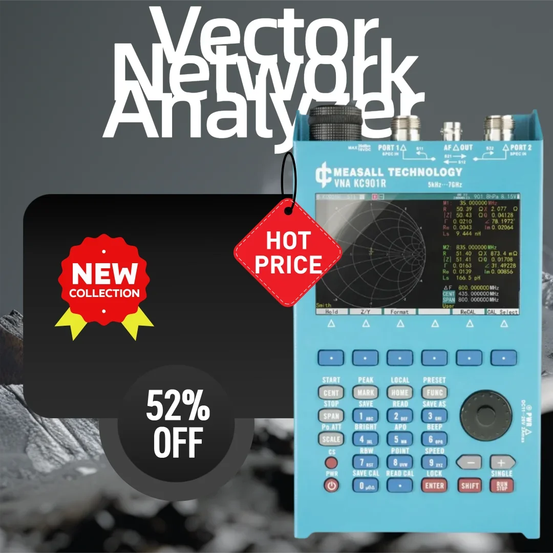 Hot Sale Antenna RF Spectrum Field Multi-meter SWR Standing Wave Testing Device KC901R Vector Network Analyzer KC-901R 7GHz VNA