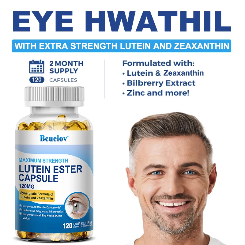 Vision Health Supplement - Supports Overall Eye Health, Relieves Eye Fatigue, Dry Eyes, and Protects Against Blue Light Exposure