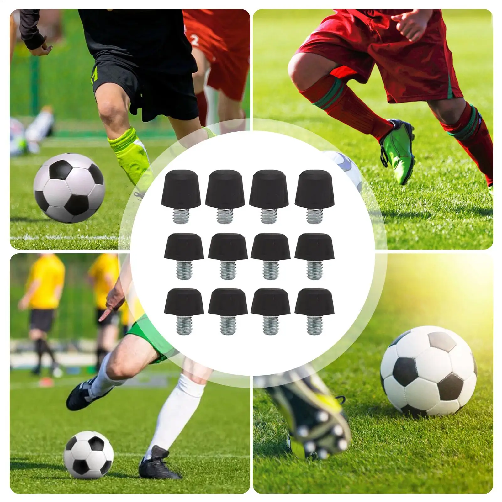 8 peças 8mm + 4 peças 11mm + 1 peça chave de substituição de sapato de futebol picos de qualidade para treinamento de relvado competição interna
