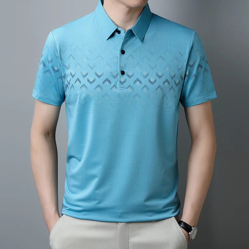 

Men's Summer Clothes T-shirt Short Sleeve Polo Collar Top Men's Polo Shirt Summer New