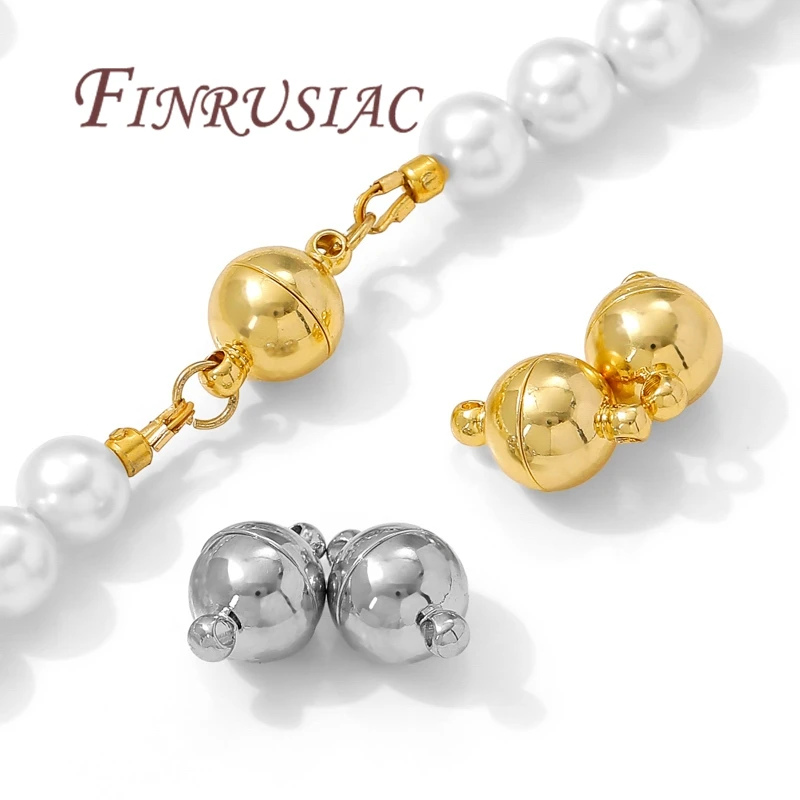 10 mm 18 Karat vergoldete Messing-Magnetverschlüsse für Armbänder, Schmuckverschlüsse, Verbinder, Halskettenverschluss, DIY-Schmuckherstellungszubehör – Detail 18