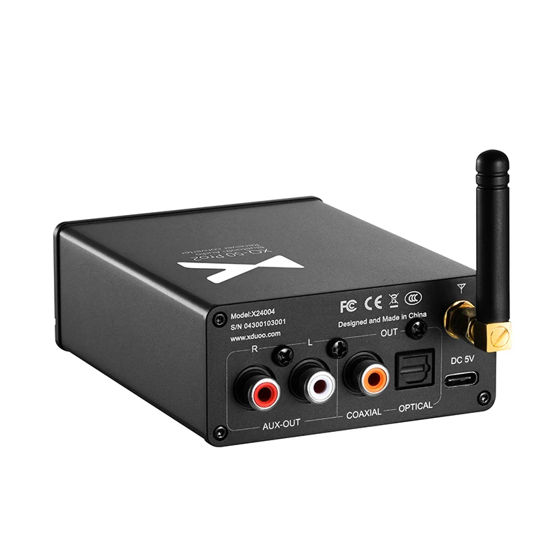 XDUOO XQ-50 Pro2 QCC5125 Bluetooth 5.1 Audio Receiver APTX HD LDAC ES9018K2M USB Decoding BT IN COAXLAL OPTICAL AUX OUT  XQ-50