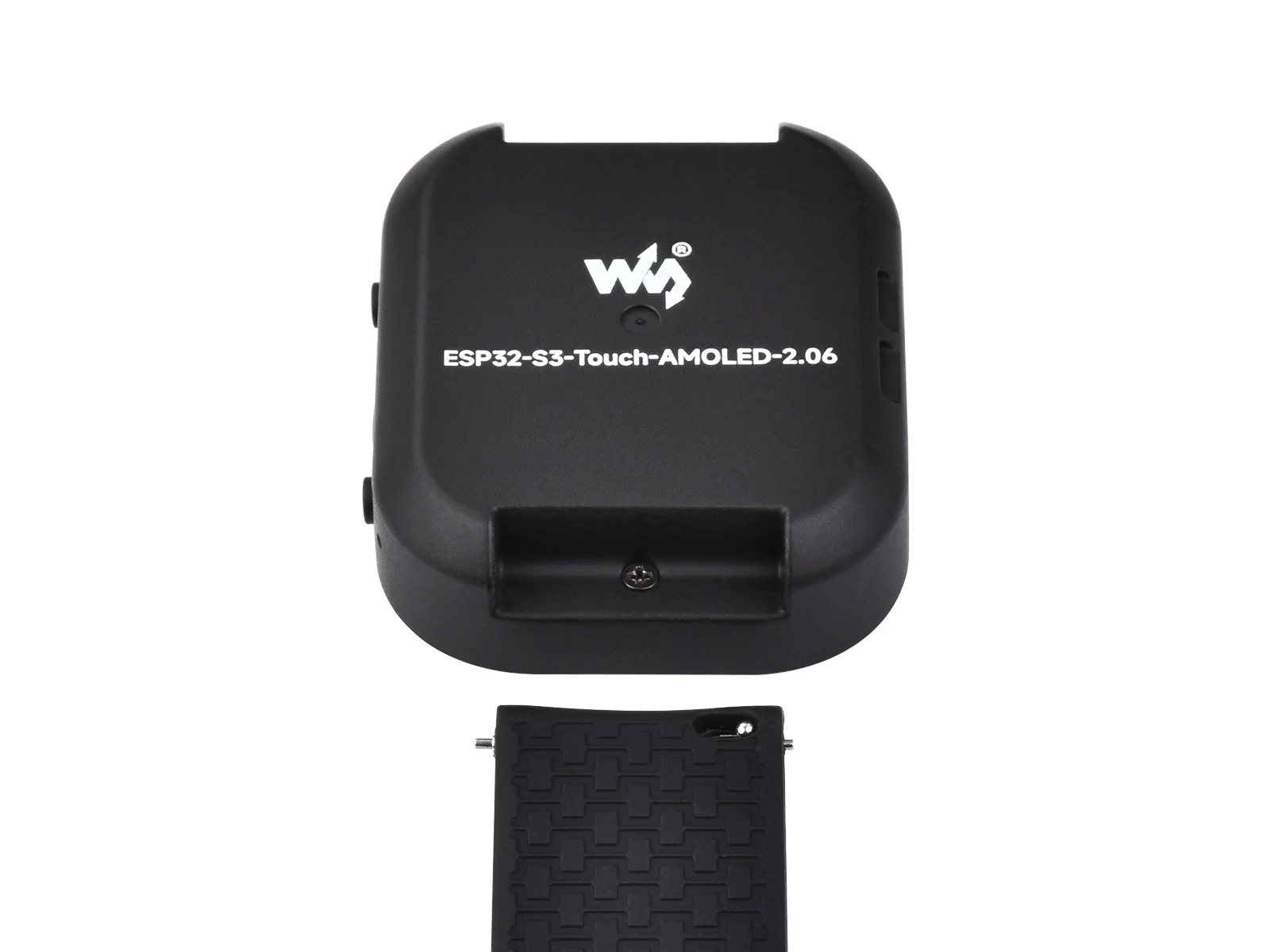 Waveshare ESP32-S3 Placa de desarrollo de reloj táctil AMOLED de 2,06 pulgadas, matriz de micrófonos digitales duales integrados LX7 de doble núcleo de 32 bits