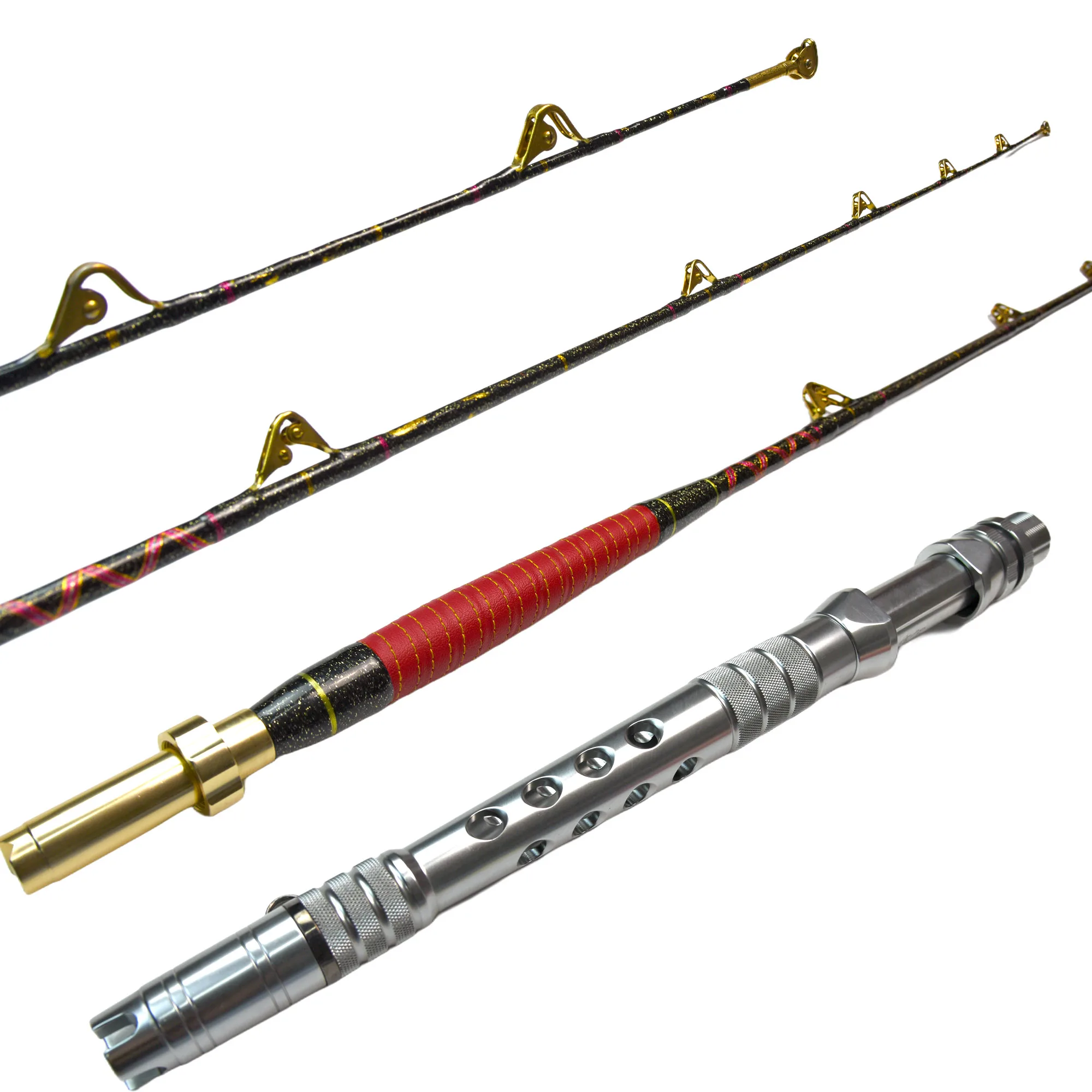 

YJTY147 2.1m Super Hard Carbon Fishing Rod 50KG Trolling Big Game Rod for Sea and River Fishing