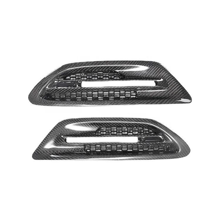 Carbon Fiber Fender Light Trim Cover Side Grille Fit For 5Series F10 M5 2PCS