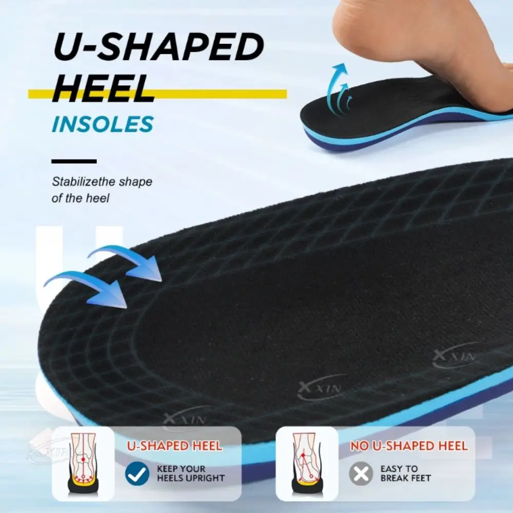 Shock Absorption Orthotic Insoles High Elastic Wear Resistant Arch Support Insoles Thickened Arch Comfortable Support