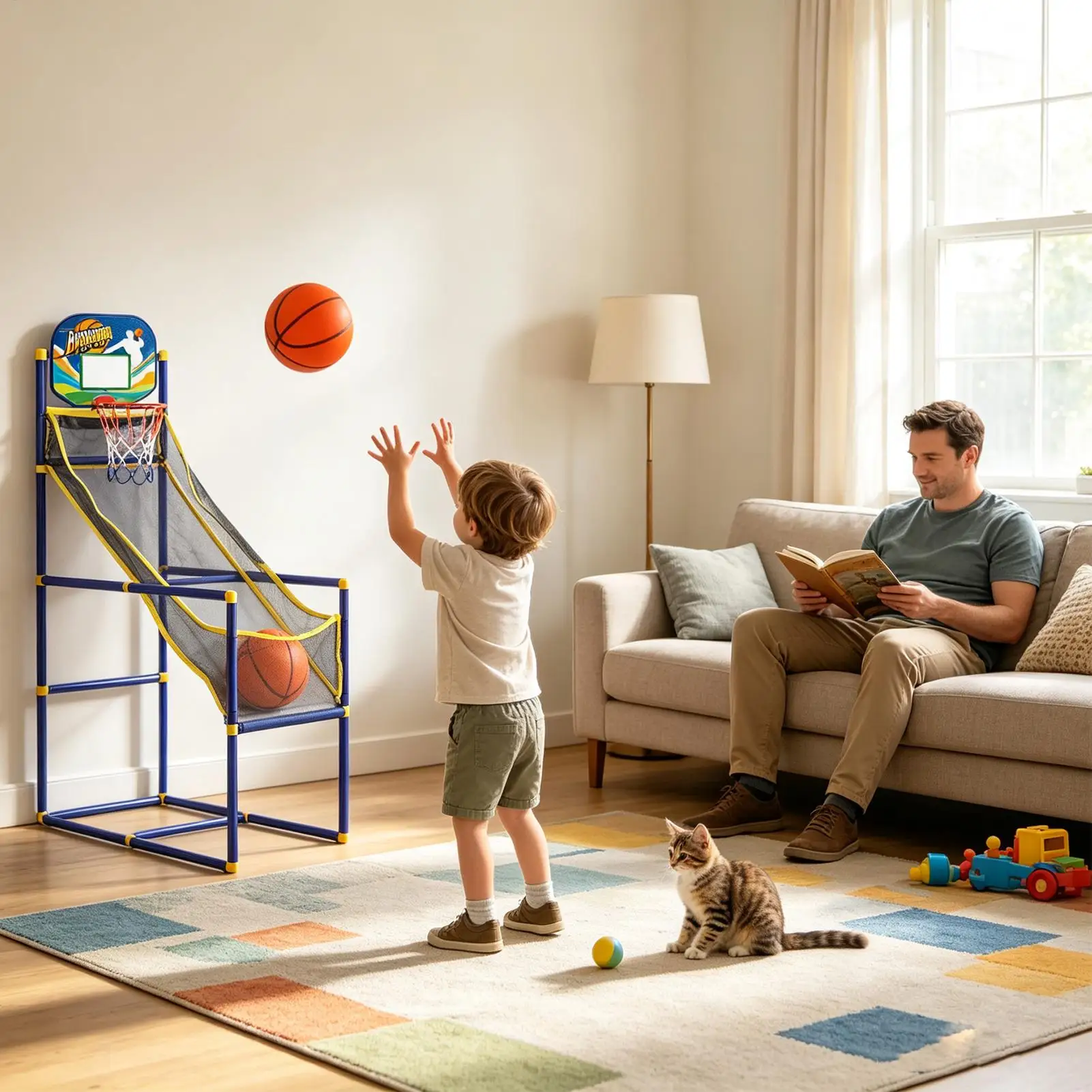 Kids Basketball Game Outdoor Sports Activities With Air Pump Basketball Hoop Kids For Outdoor Backyard Playground Park Beach