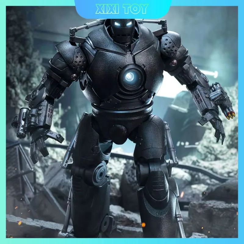 ZD 25cm Iron Man High Quality Luminous Iron Monger Joint Movable Action Figure Collection Model Decorations Gift Model Toys