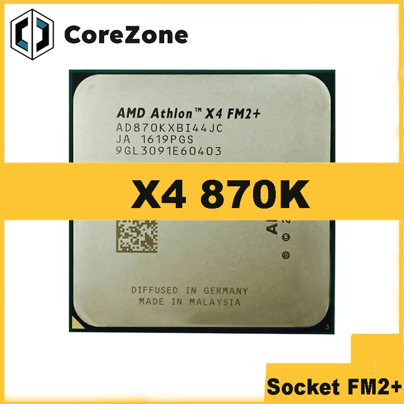 Used X4 870K X4 870 X4 870 K 3.9 GHz Quad-Core CPU AD870KXBI44JC Socket FM2+