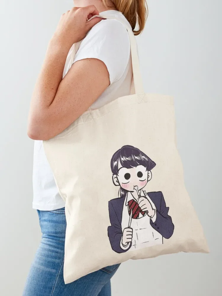 Komi San Eating Tote Bag reusable shopping bags shopping trolley bag Tote Bag