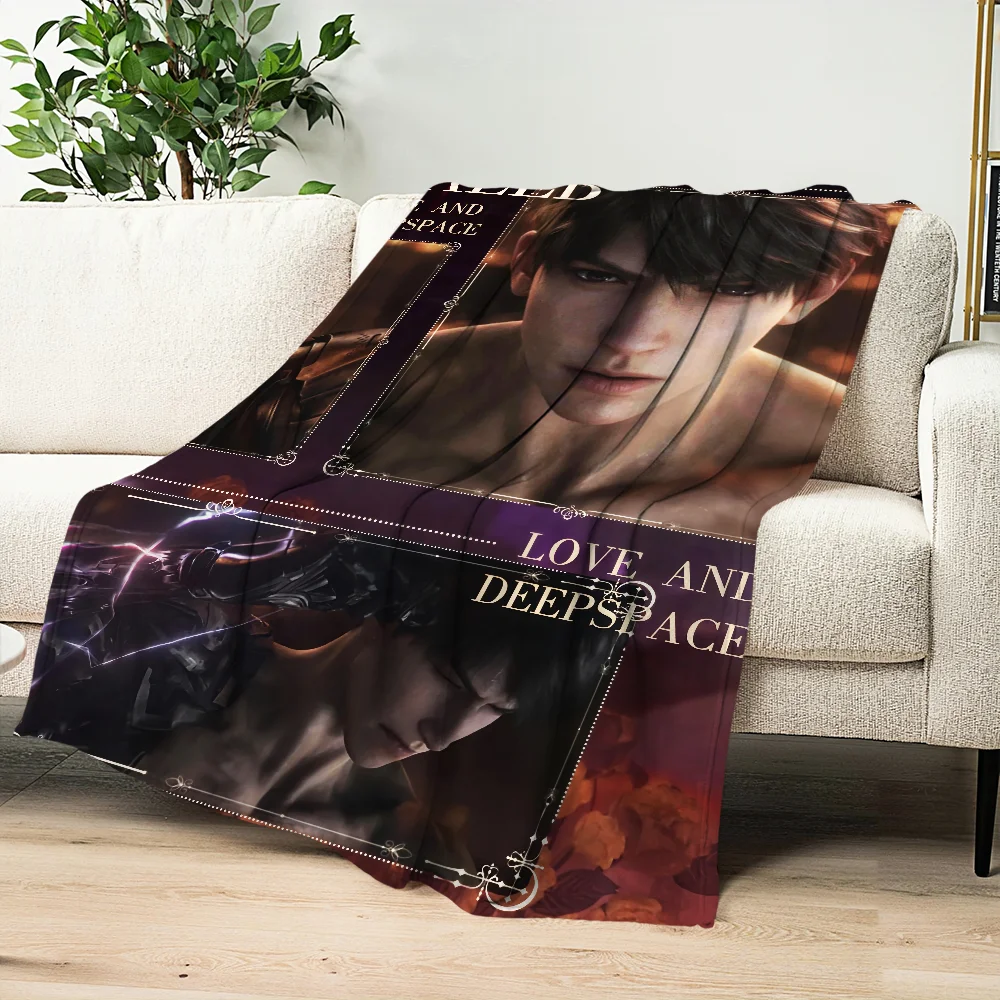 Game L-Love and Deepspace caleb Warm Soft Plush Nap Blankets Sofa rug for Living Room Office Bedroom Home Travel Birthday Gifts