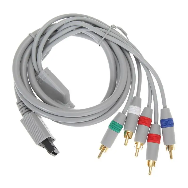 1080P Component Cable HDTV Audio Video AV 5RCA Cable Support 1080i HDTV For Nintendo Wii Chromatic Aberration Line Game Cable