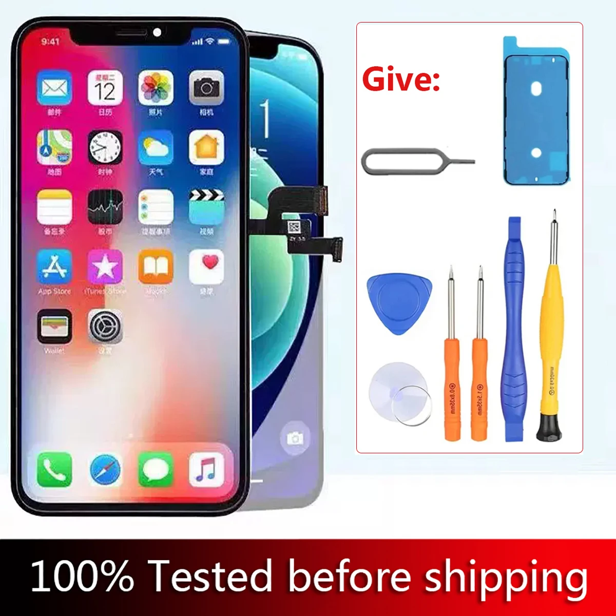 For iPhone XR New OLED LCD 100% Tested No Dead Pixel Flexible Display Screen High Definition Screen Replacement Fast Shipping