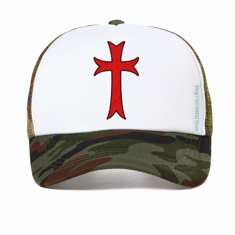 Knights Templar Iron Cross print Baseball cap Shield Knight Templar Crusade Cross hat Masonic Malta Knights Templar hats