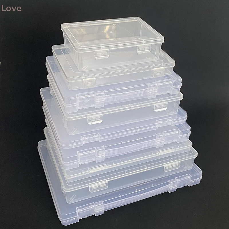 1Pc Nail Art Storage Box Case Rhinestones Gems Jewelry Beads Plastic Container Nails Accessories Empty Container DIY Manicure