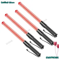 Supernew  4Pack Traffic Wand 21Inch Led Traffic Control Wand Safety Light Wand with 2Flashing Modes Air Marshaling Signal Wand