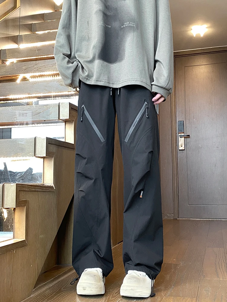 Pantaloni da paracadutista impermeabili American Sle Pantaloni da lavoro multiuso casual a gamba dritta da uomo Primavera Autunno Fibra di poliestere