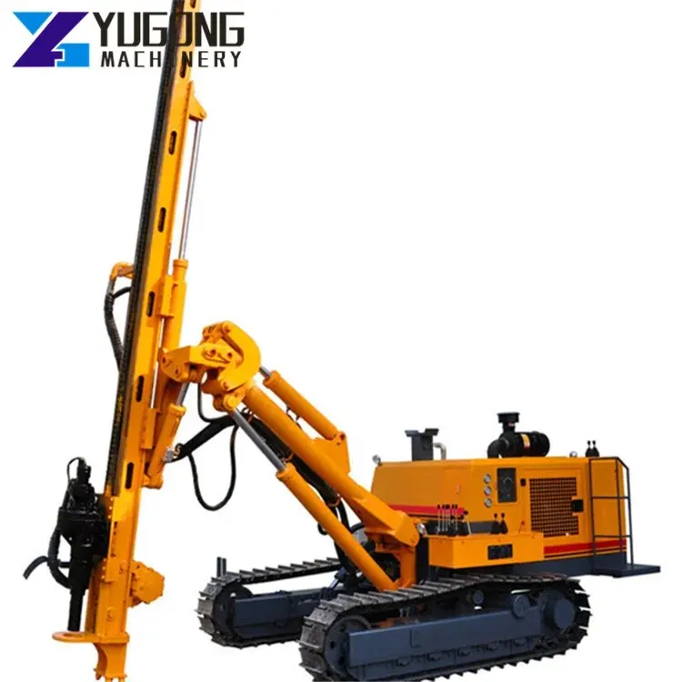 Advanced Version Portable Soil Downhole Hard Rock DTH Hammer Crawler Drill Rig