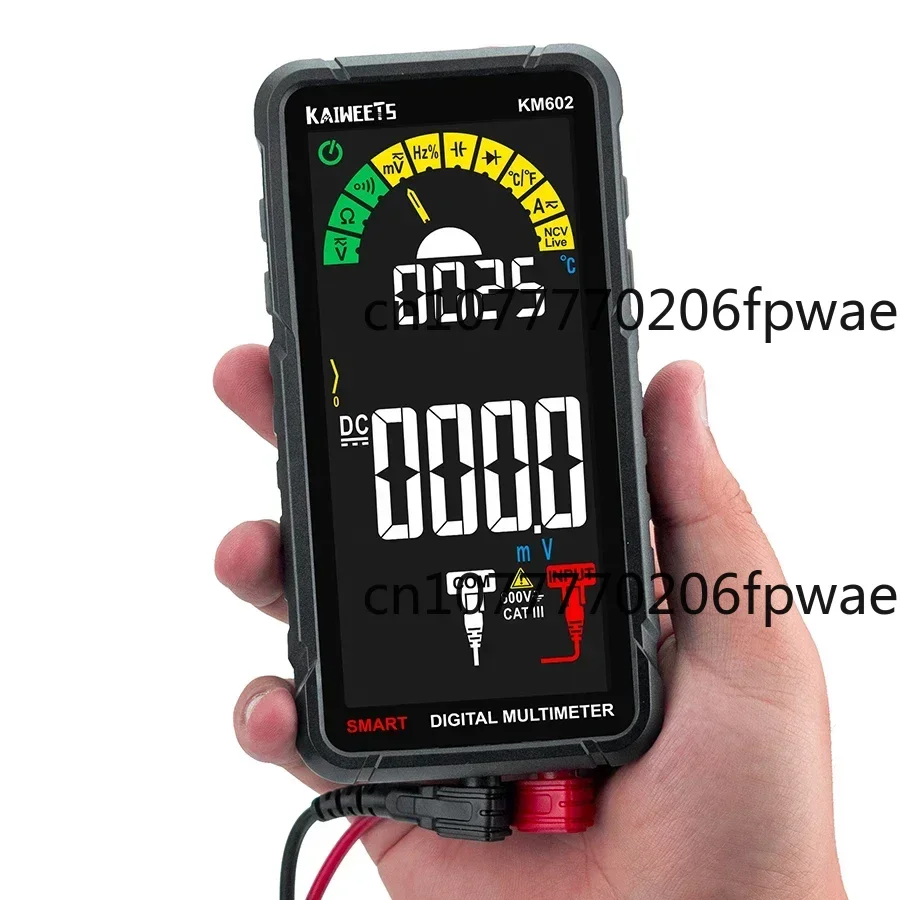 KAIWEETS KM602 Rechargeable 6000 Counts Auto Range Digital Professional Multimeter Easy To Read   Operate